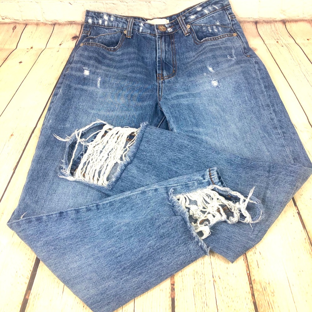 One Teaspoon Legends High Waist Mom Fit Jeans